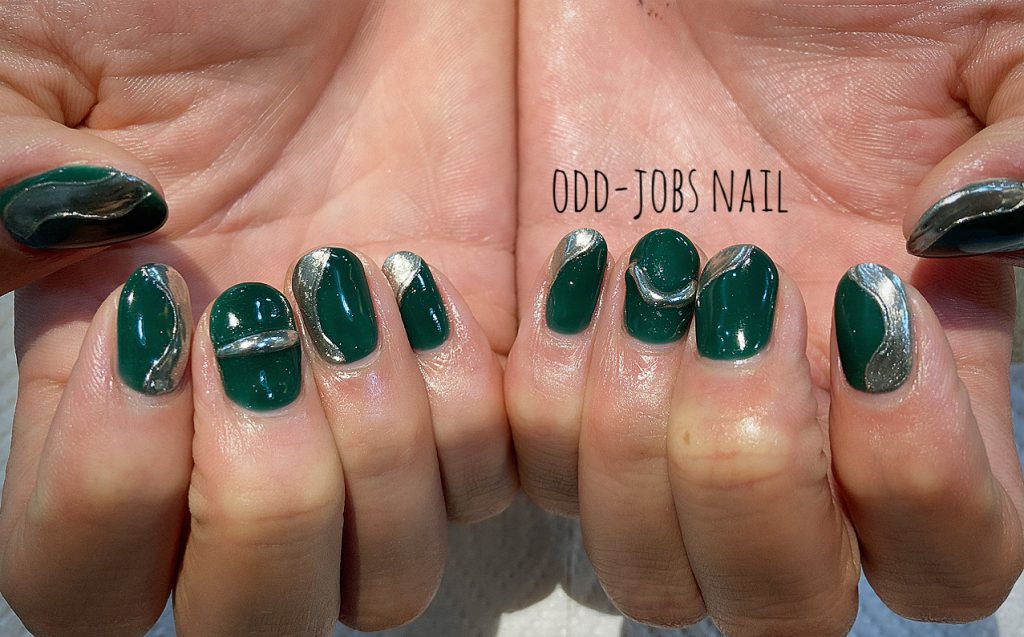 Green Color Nail 広島ネイルサロン 広島のヘアサロン オッドジョブス